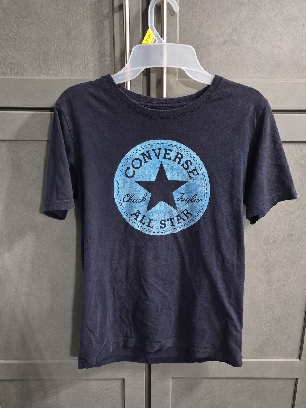 Converse Navy T‑Shirt with Light Blue All Star Logo